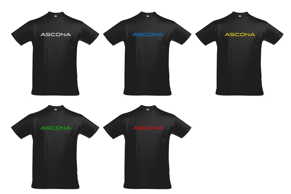 SOL´S Opel Ascona T Shirt Schriftzug " ASCONA " Fanshirt versch. Farben & Größe