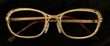 Vintage ladies aluminum gold eyeglasses 1940's-1950's
