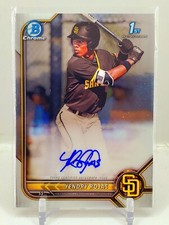 2022 Bowman Chrome 1st Yendry Rojas Base Auto Padres HOT RC ROOKIE Autograph C4