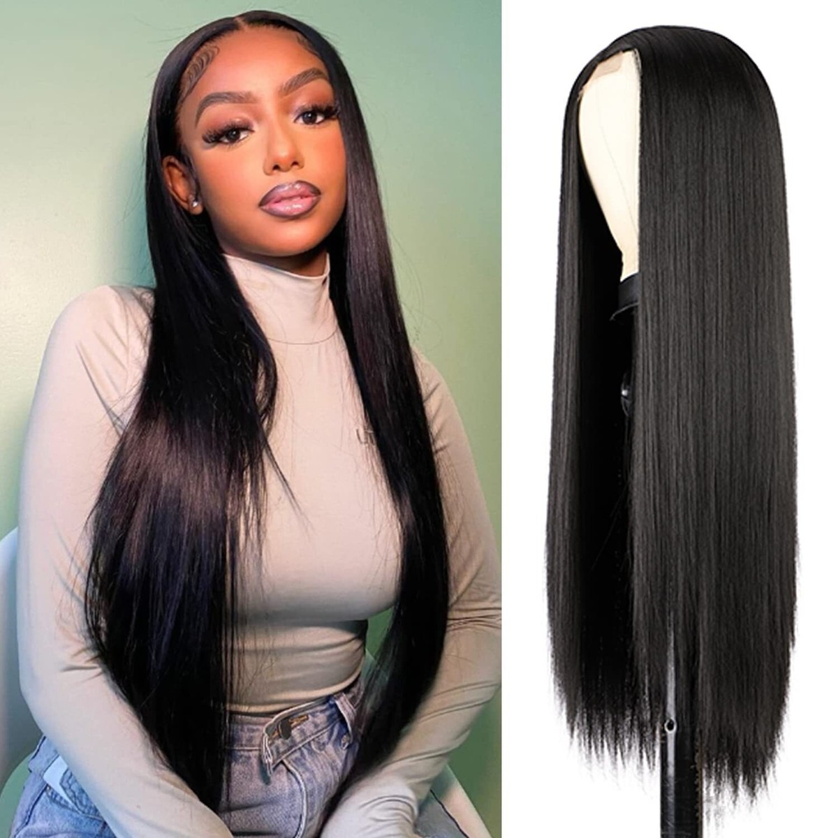 22 Inch 13x4 Lace Front Wig Human Hair Glueless Pre-Plucked  display picture 2