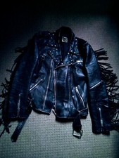 Fabulous Vintage Fringe Biker Boho Jacket