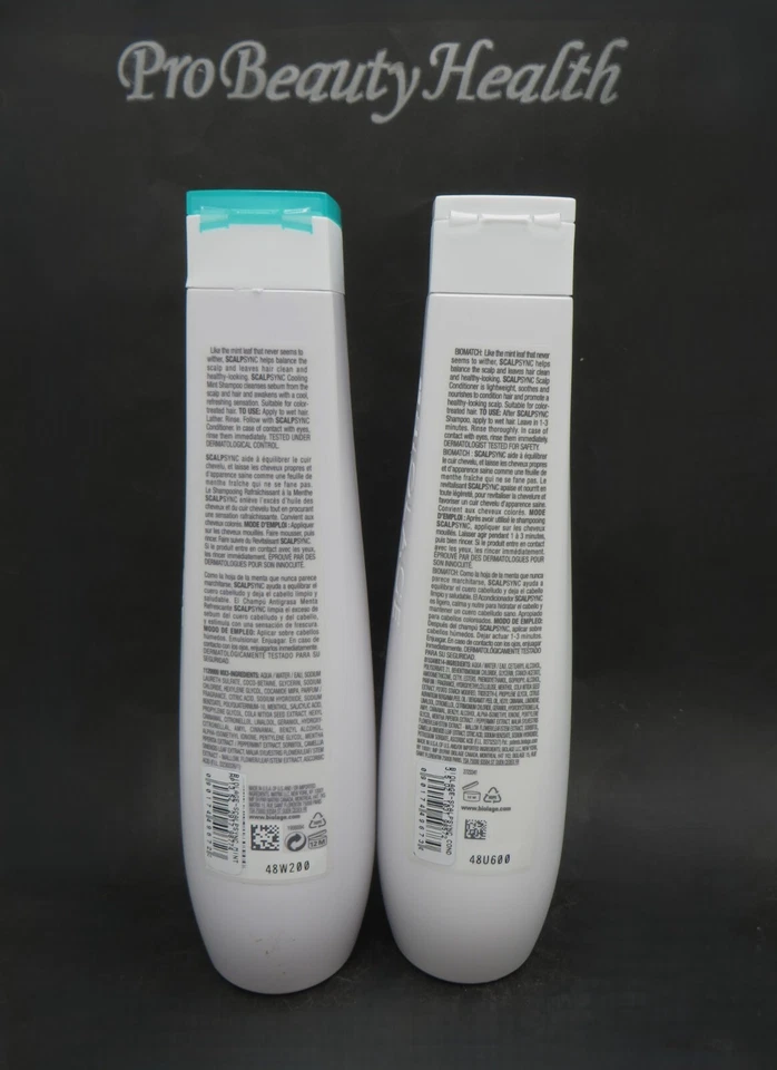 MATRIX BIOLAGE SCALPSYNC Cooling Mint Shampoo & Conditioner 13.5 oz - Image 2 of 2