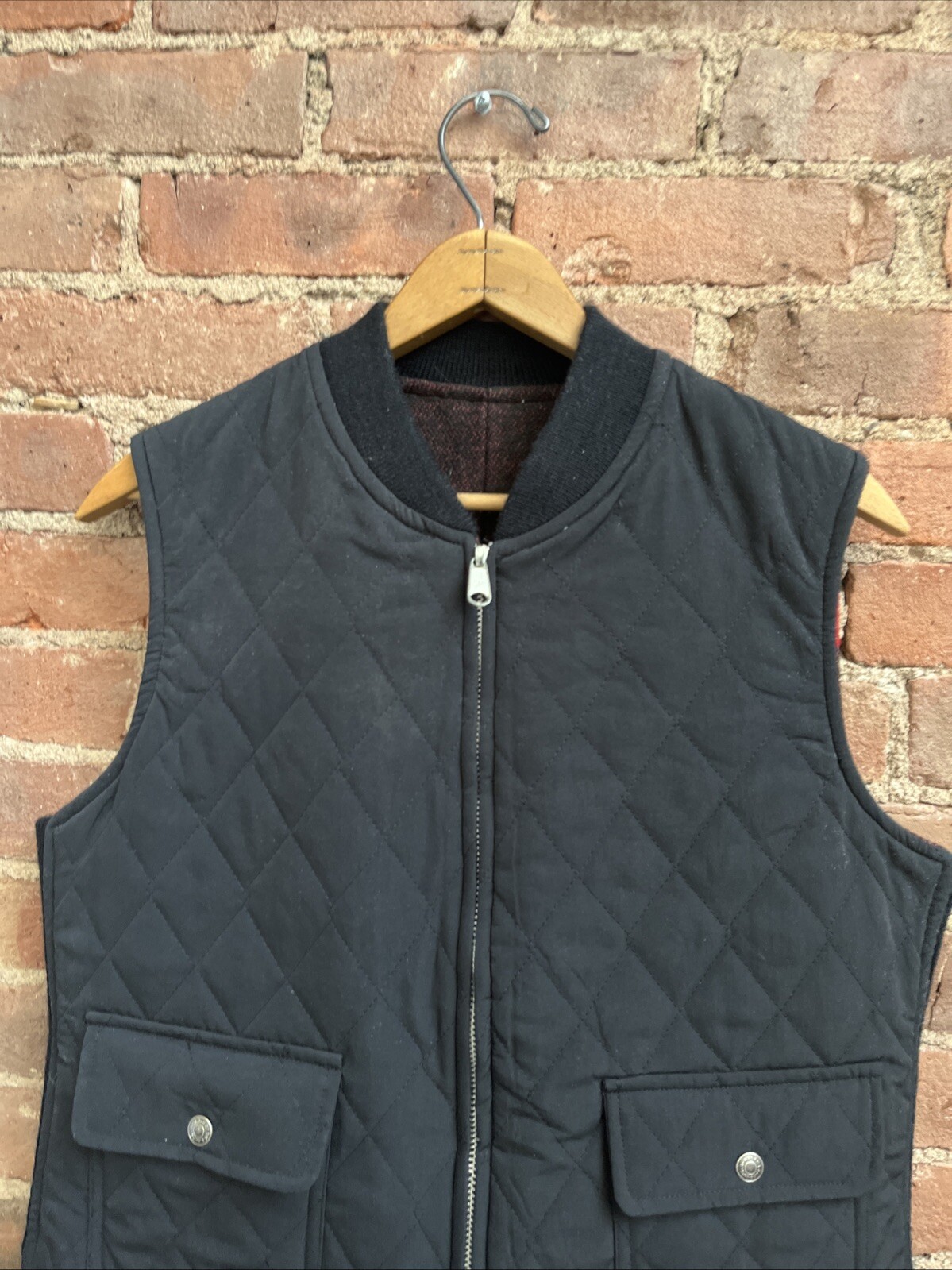 Vintage Polo Country Ralph Lauren Women’s Reversible Vest, Sz Large, Union Made image 4