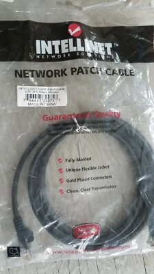 Intellinet  Cat.5e UTP Patch Network Cable 7 ft Black