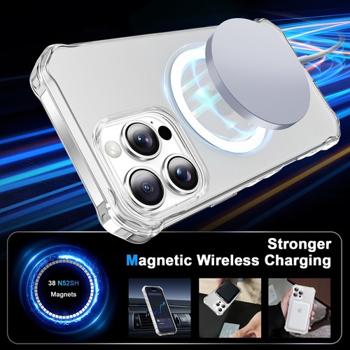 Funda delgada de goma TPU suave magnética a prueba de golpes 15 14 13 12 para iPhone 16 Pro Max - Imagen 15 de 49