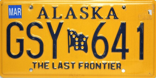Alaska Bear Last Frontier / Standing Bear License Plate targa USA - Foto 3 di 26