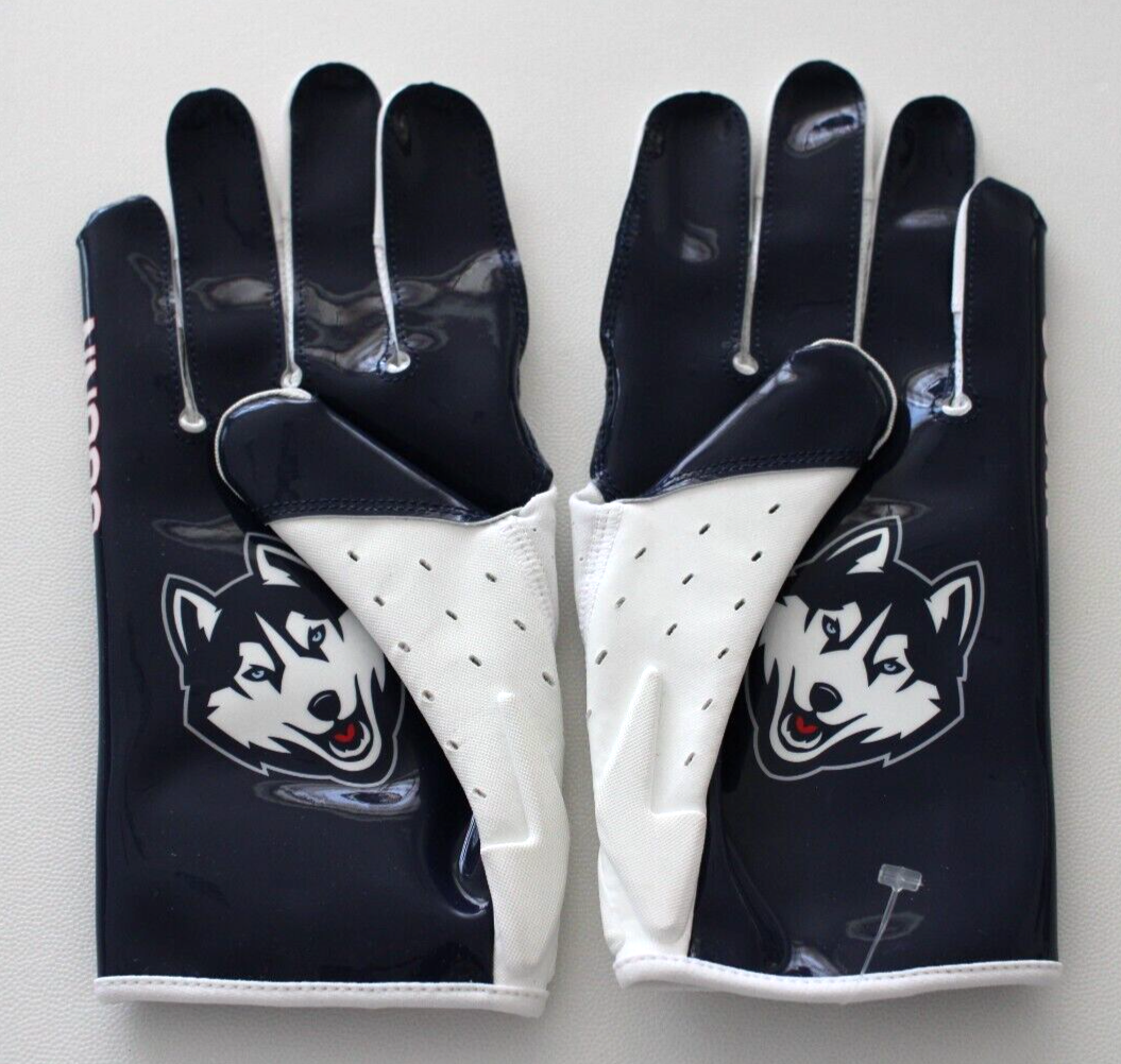 Nike UCONN Vapor Jet 5.0 Football Gloves Mens XL NCAA | eBay