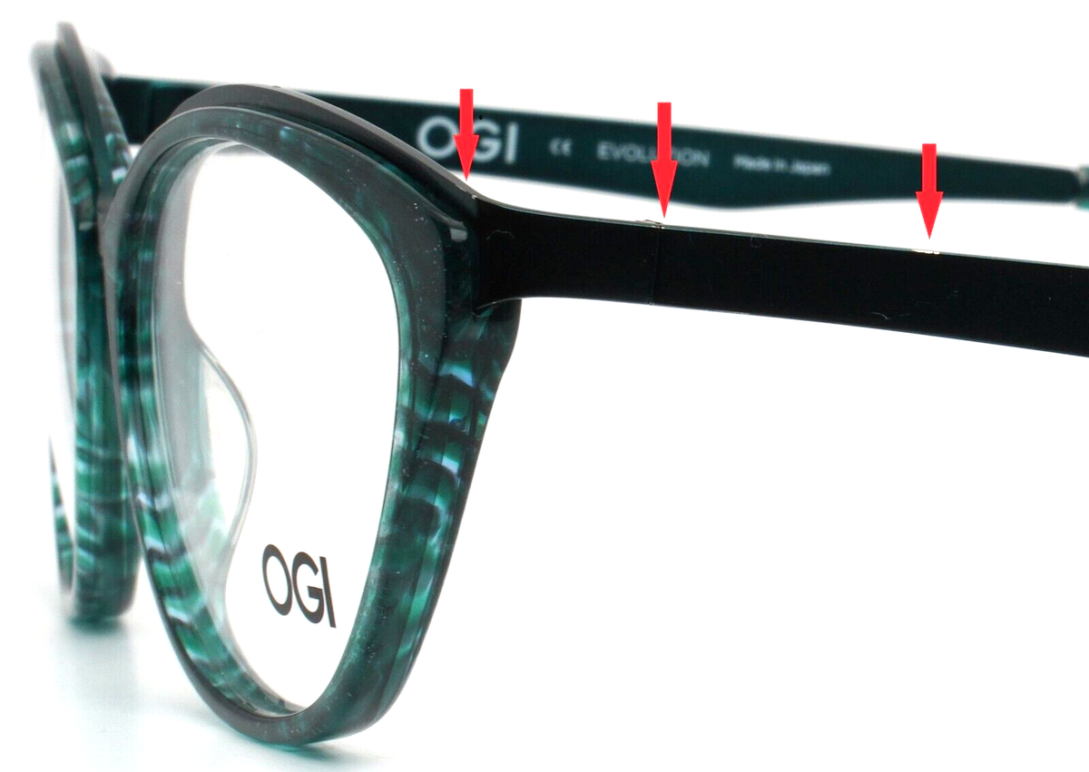 OGI Evolution 9232/2077 Green Mystic Womens Cat Eye Eyeglasses 52