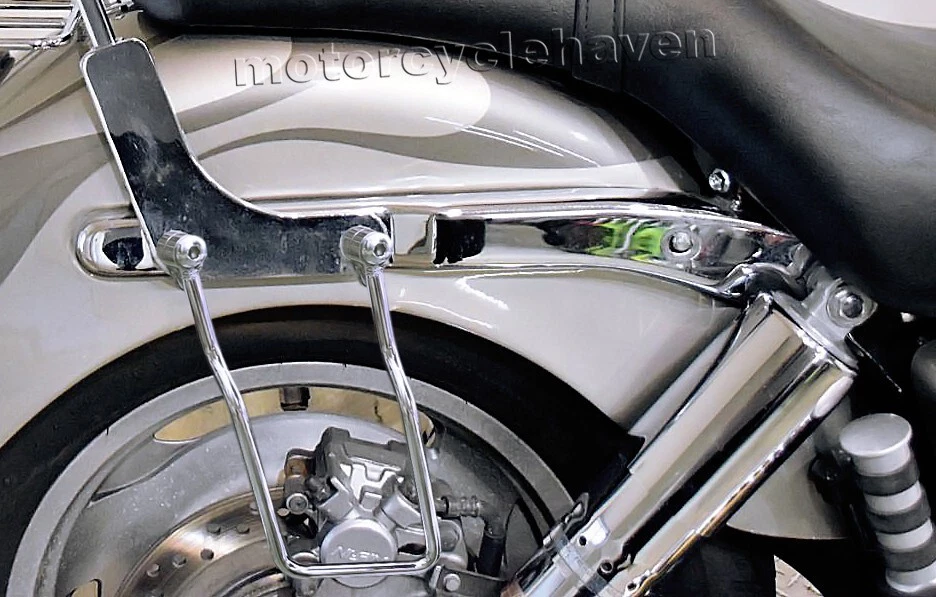 Honda Shadow Ace Sabre VT1100 C2 1995-UP bolsa de sillín soportes barras cromadas Foto 3 de 4