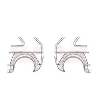 Seitenwand Set Links Rechts Hinten FüR VW Golf I 17 1.1 1.6 1.5 D 155 1.8 1.3