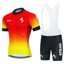 New Men summer cycling Jersey set MTB bike shirt bib shorts suit bicycle Outfits