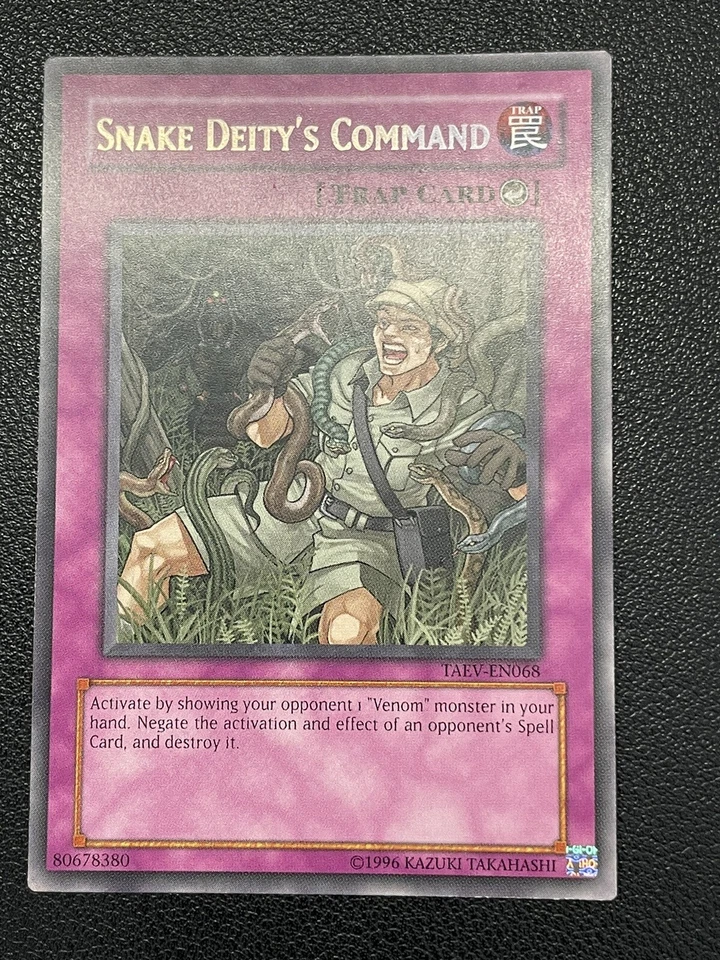 Yu-Gi-OH! Snake Deity’s Command Secret Rare Name Misprint TAEV-EN068 - Image 2 of 3