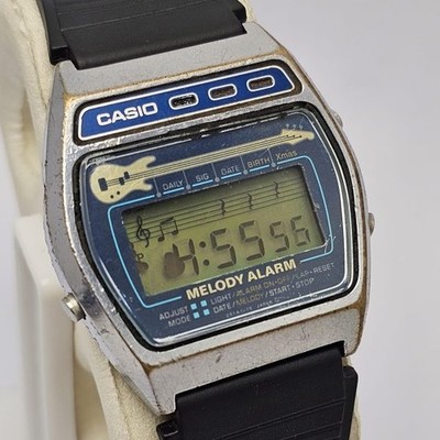 Casio Melody Alarm M-321 Chronograph Quartz Vintage Men's Watch | eBay