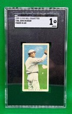 1909-11 T206 OLD MILL JOHN MCGRAW FINGER IN AIR SGC 1 POOR GIANTS