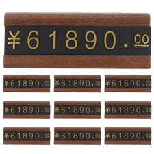 10 Sets Counter Jewelry Price Tags Retail Display Pricing Stickers for Selling