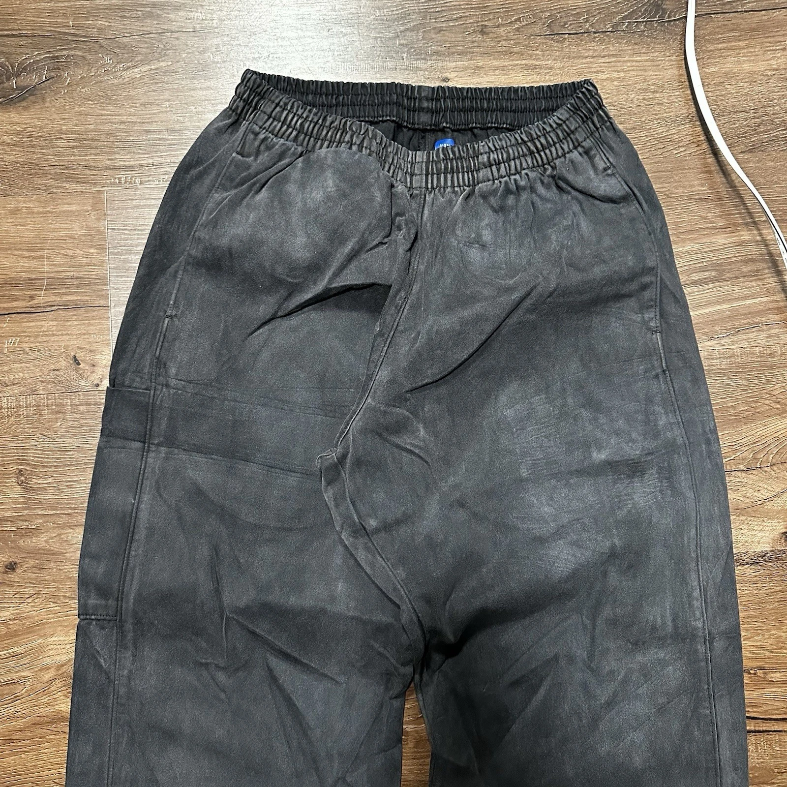Yeezy YZY Gap Sateen Cargo Pants Mens Size XL POETIC BLACK Rare!