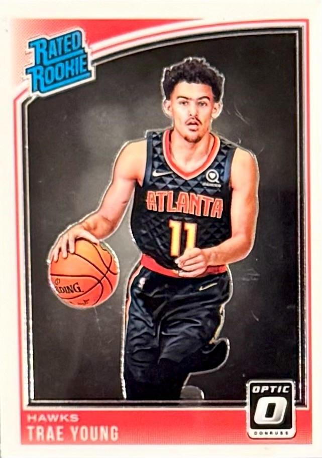 2018-19 Panini Optic Donruss - Rated Rookie Trae Young #198 Atlanta Hawks