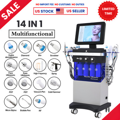 14in1 Hydra Spa Facial Beauty Machine Hydro Dermabrasion Face Skin Cleaning Face