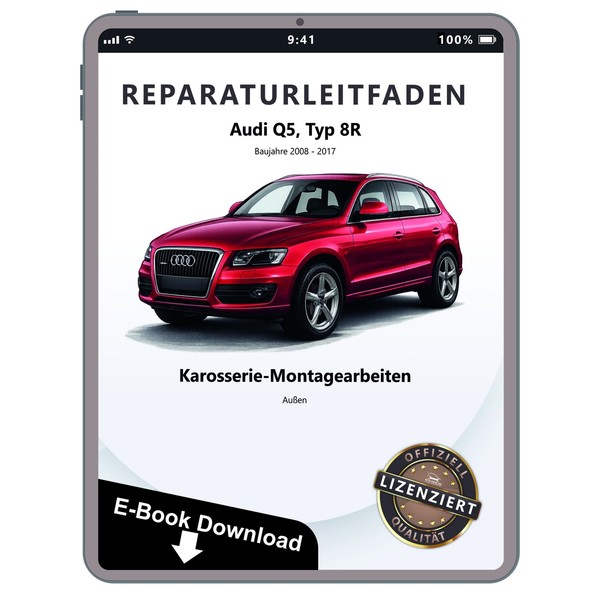 Audi Q5 8R 2008-2017 Karosserie Montagearbeiten AußEn Reparaturhandbuch Download-image