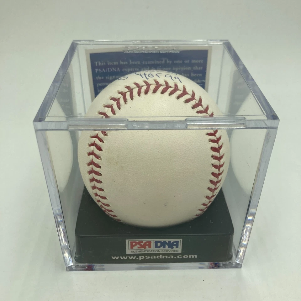 George Brett HOF 99 Signed Official Major League Baseball PSA DNA Graded 9 MINT - Image 2 of 4