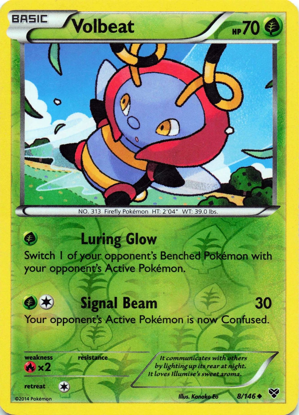 Volbeat 8/146 - REVERSE HOLO - XY Base Set - LP