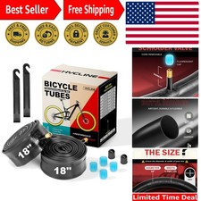 2-Pack Bike Inner Tubes: 14/16/18/20/24/26/27.5/29 x1.75-2.125 Inch, AV 32mm ...