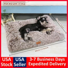 S-XXL Pet Calming Bed Dog Cat Sleeping Kennel Puppy Super Soft Mat Pad Warm Nest