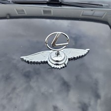 Chrome Wing Hood Ornament Emblem Abs Metal Logo Decorative Badge Lexus