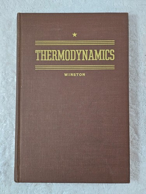 #ad Vintage 1956 Thermodynamics Engineering Textbook Stanton E Winston Illustrated $24.87
