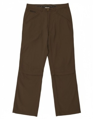 JACK WOLFSKIN Womens Straight Cargo Trousers UK 10/12 Medium W30 L31 Grey BQ02