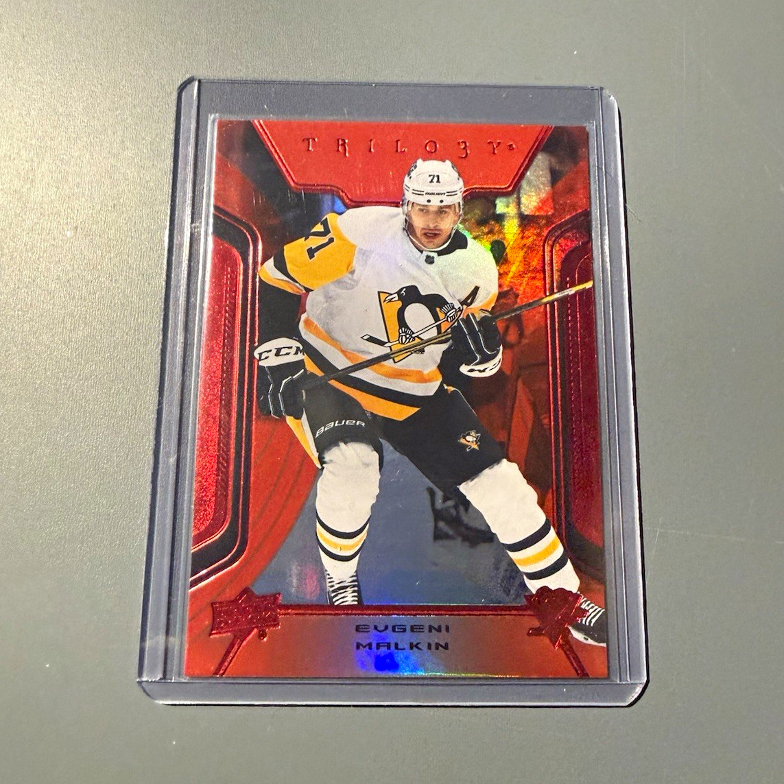 Upper Deck 23-24 Trilogy Evgeni Malkin Penguins #85 Red 25/49