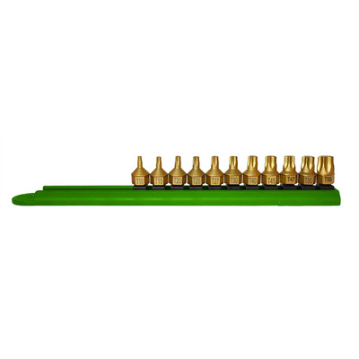 Mayhew 16003 Mayhew 11PC DUAL DR TORX SET ON RAIL