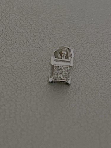 EINZELNER OHRSTECKER 10 KT GELBGOLD 0,03 CTW DIAMANT (E434 - Bild 3 von 5