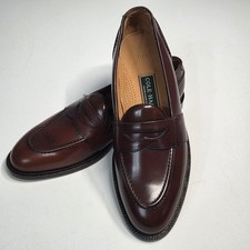Vintage Cole Haan Pinch Penny Loafers 11B Burgundy Made USA NOS Unworn