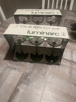 Luminarc Weinglas Set 6er OVP Geschliffen Weinrebe 