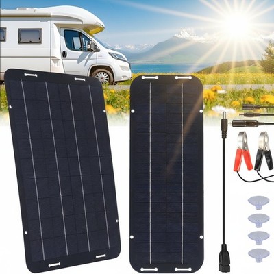 Portable Solar Panel 12V Solar Battery Charger Maintainer Charger Kit Boat CarRV