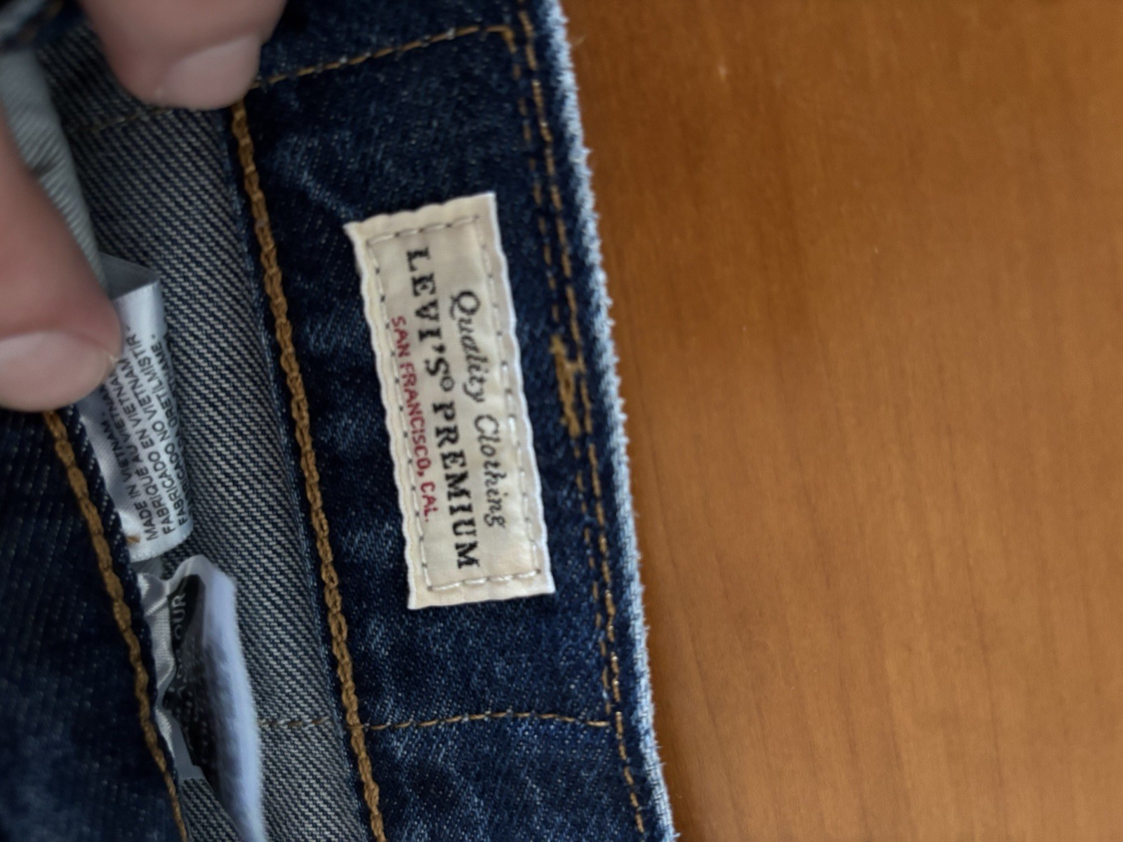 Levi's Premium 501 93 Straight Selvedge Blue Jeans Men's Size 33 W X 30L Fly NWT thumbnail 6