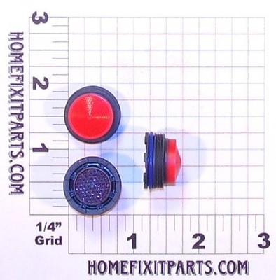 Plastic Perlator Male Thread Aerator Insert M21.5 X 1 2.2 GPM
