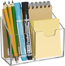 Magnetic Pen Holder for Refrigerator, Whiteboard  Locker - Acrylic 3-Magnet Org