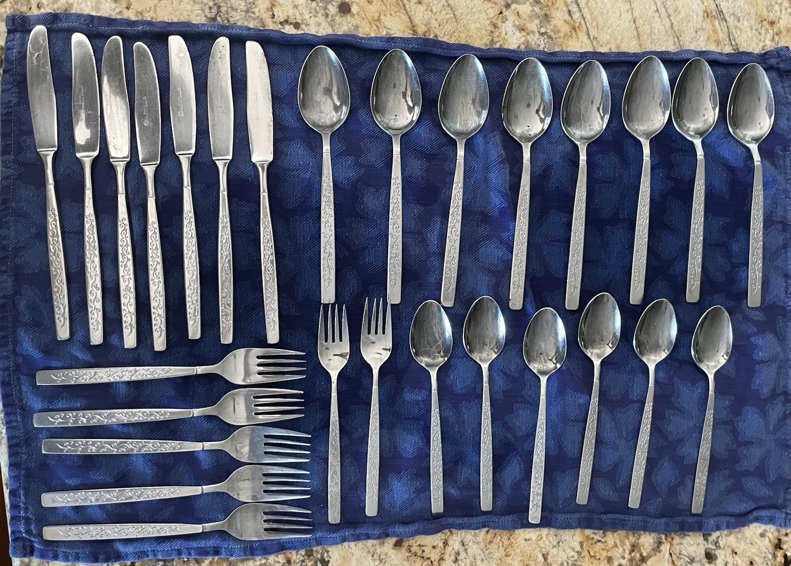 Vintage Stanley Roberts Japan DORMEL Stainless Flatware 28 Pc Set