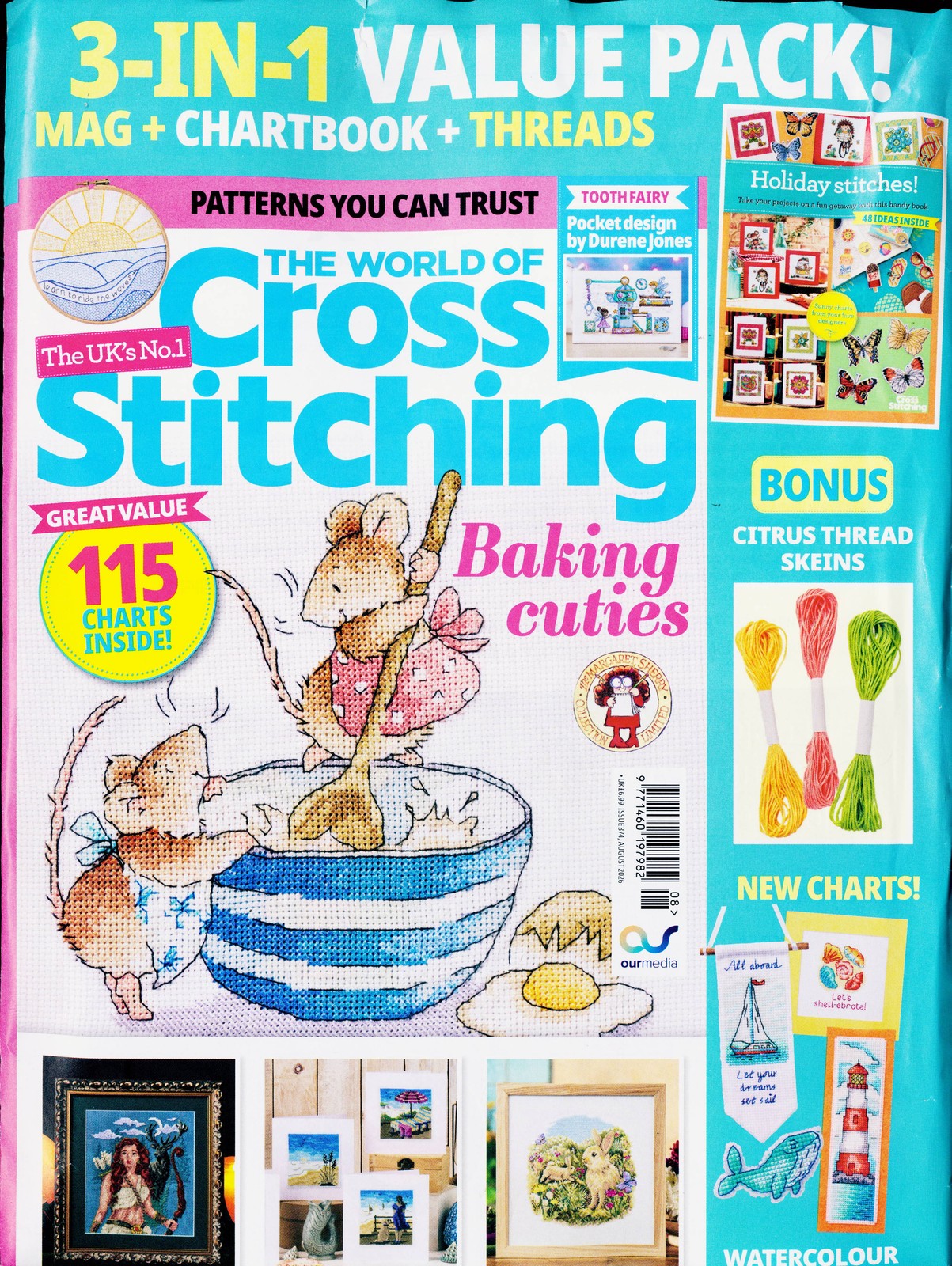 WORLD OF CROSS STITCHING MAGAZINE AUG 26
