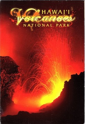 Hawaii Volcanoes National Park Pu'u 'O'o Vent Eruption Postcard 2015 Posted