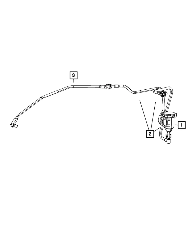 Manguera solenoide de purga proporcional Mopar genuina 5105798AB Foto 4 de 4