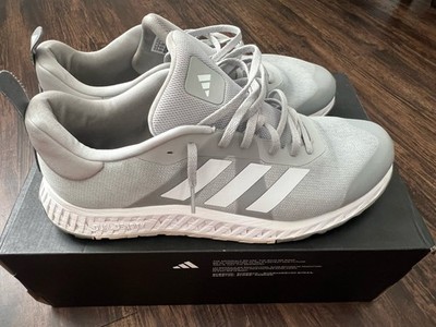 Adidas Everyset Trainer Shoes Mens Size 13 Gray White Three Stripe Sneakers