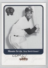 2001 Fleer Greats of the Game Monte Irvin #17 HOF 0l2