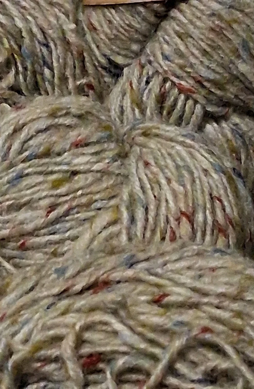 Vintage Reynolds Tipperary Tweed Yarn 5 Skeins 100% Wool Ireland Gray 517 image 2