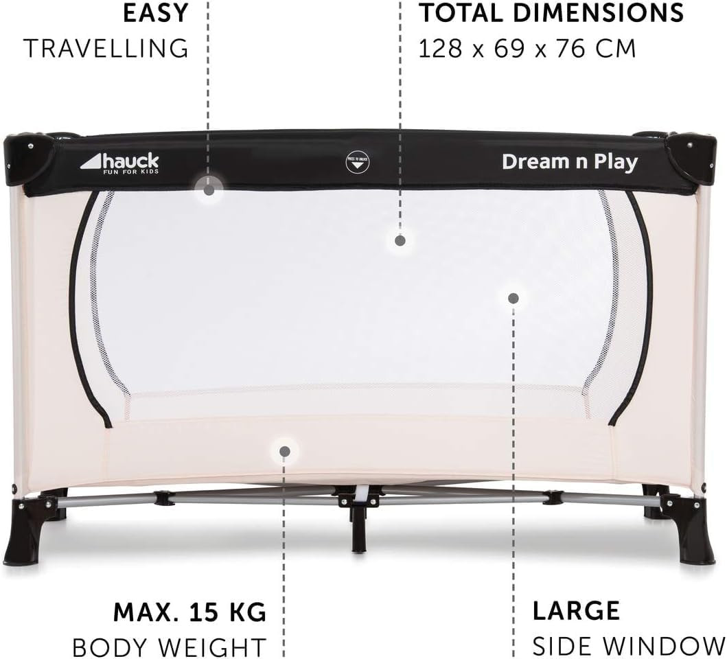 Lettino Da Viaggio Dream N Play plus - Culla Neonato Fino a 15Kg - Letto Pieghev foto 6