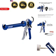 Caulking Gun High Thrust Revolving Steel Frame with Spout Cutter 1/10 Gallon