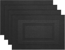 Placemats Washable Durable Place Mats Vinyl Heat Resistant Non-Slip Table Mats