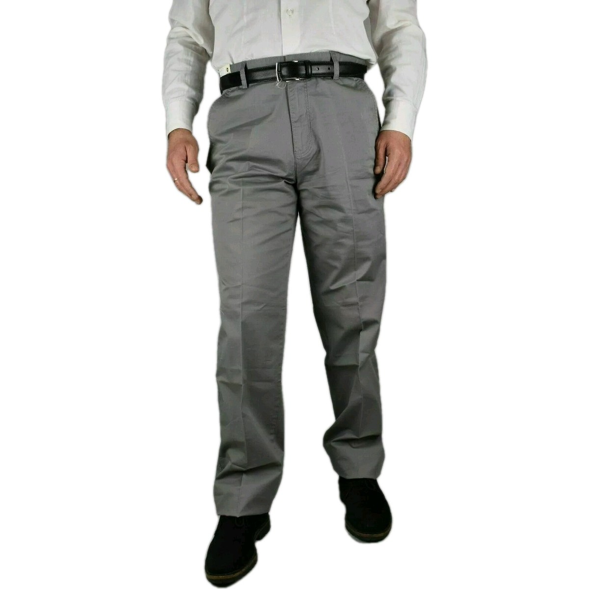 Inlefen Pantaloni Lunghi Sciolti In Lino Morbidi Estivi Da Uomo Pantaloni Lunghi In Vita Elasticizzati Traspiranti Di Grossa Taglia Medi Con Tasca 103485359 - Foto 2